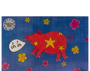 Postcard Pig