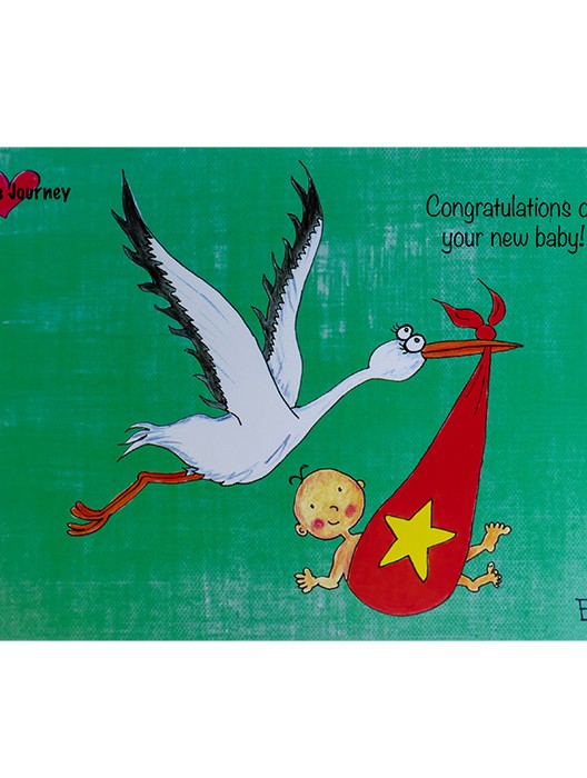 Postcard Congratulation on your new baby