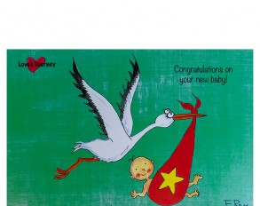 Postcard Congratulation on your new baby